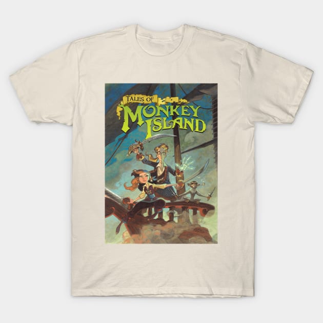 Tales of Monkey Island [Text] T-Shirt by Zagreba